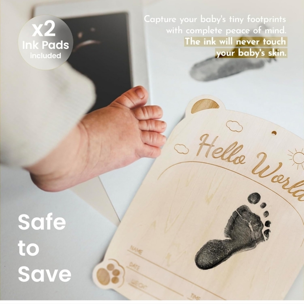 Baby Announcement Sign Memory Kit - Picture 4 of 7